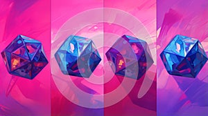 Colorful Gem Painting Set: Realistic Brushwork Exploration