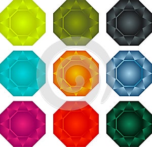 Colorful gems