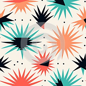 Colorful Geometric Abstract Pattern For Surface Printing