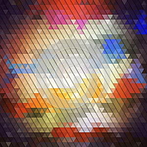 Colorful geometric background, abstract triangle