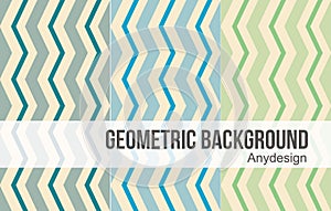 Colorful geometric background - Blue green series