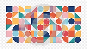 Colorful geometric background. Minimal cover template design for web. Modern abstract background with geometric shapes