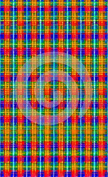 Colorful geometric checkered seamless pattern, Traditional square checkered background collection.