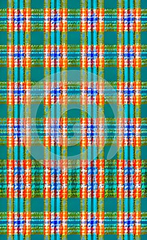 Colorful geometric checkered seamless pattern, Traditional square checkered background collection.