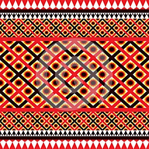 Colorful geometric ethnic seamless pattern