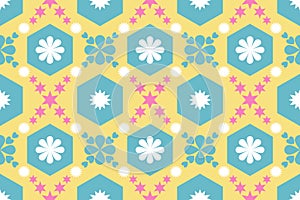 Colorful geometric ethnic seamless pattern