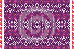 Colorful geometric ethnic seamless pattern