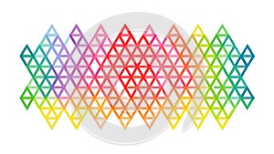 Colorful Geometric Grid Pattern, Abstract Vibrant Design Element, vector design Generative AI