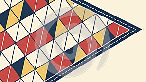 Colorful Geometric Harlequin Pattern Background, vector design Generative AI