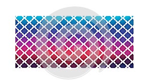Colorful Geometric Hexagon Pattern with Gradient Shades, vector design Generative AI