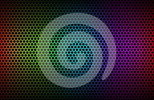 Colorful geometric hexagons background