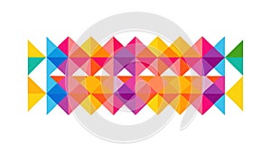 Colorful Geometric Mosaic, Dynamic Abstract Pattern, vector design Generative AI