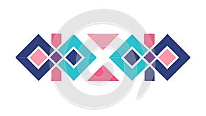 Colorful Geometric Pattern, Abstract Modern Design Element, vector design Generative AI