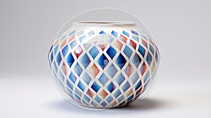 Colorful Geometric Pattern Vase Inspired By Lois Greenfield And Peter Mitchev