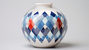 Colorful Geometric Pattern Vase Inspired By Paul Corfield