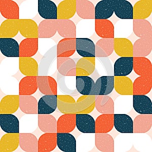 Colorful geometric seamless pattern. Retro style.