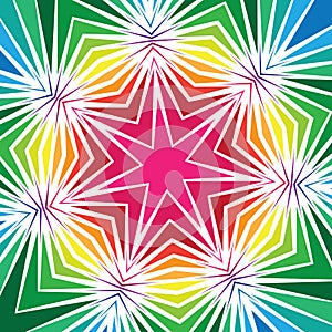 Colorful Geometric Star Design