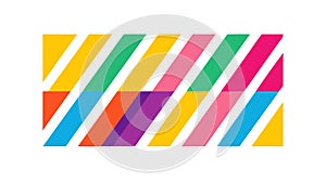 Colorful Geometric Stripe Pattern, Dynamic Abstract Texture, vector design Generative AI