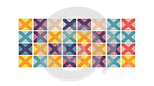 Colorful Geometric Triangle Pattern Background, vector design Generative AI