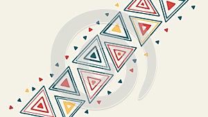 Colorful Geometric Triangle Pattern for Dynamic Abstract Designs, vector design Generative AI