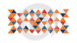 Colorful Geometric Triangles Abstract Pattern, vector design Generative AI