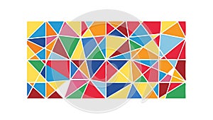 Colorful Geometric Triangular Pattern for Modern Art, vector design Generative AI