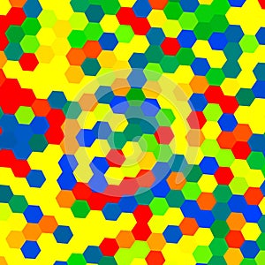 Colorful Geometrical Background - Hexagons