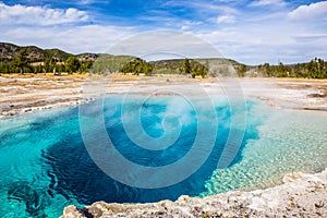 Colorful Geyser in Yellowstone NationalPark