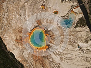 Colorful Geysers Yellowstone National Park