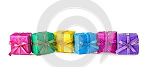 Colorful gift boxes