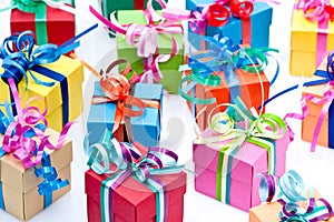 Colorful gifts box