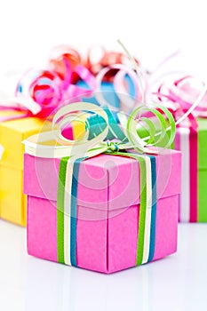 Colorful gifts box