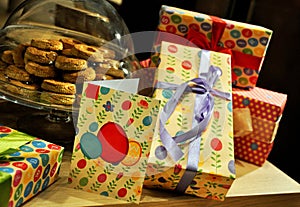 Colorful gifts box