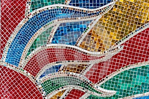 Colorful glass mosaic