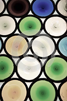 Colorful glass window background