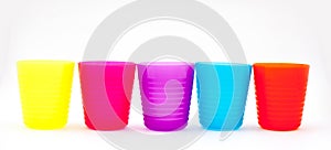 Colorful glasses or cup for children