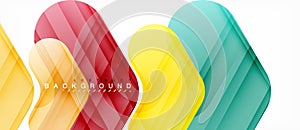 Colorful glossy arrows abstract background