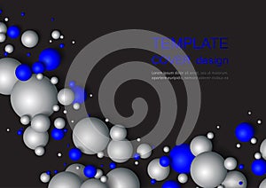 Colorful Glossy Balls Background. Falling Spheres. Abstract Candies.