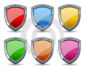 Colorful Glossy Shield Set photo