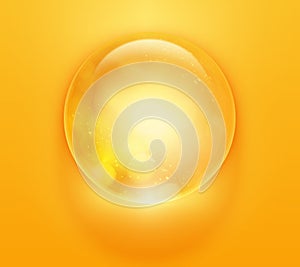 Colorful glossy sphere. vector orb