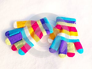 Colorful gloves photo