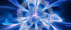 Colorful glowing antimatter abstract background