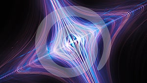 Colorful glowing time-space curvature abstract background photo