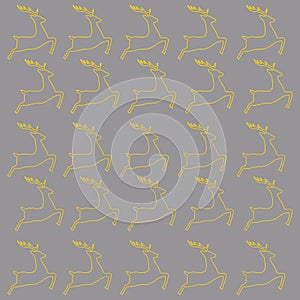 COLORFUL GOLD PURPLE REINDEERS DESIGN PATTERN TEXTURE