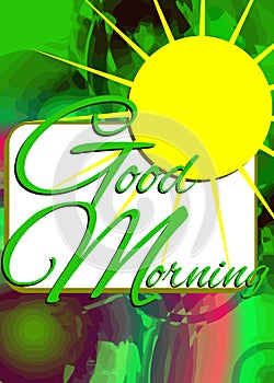 Colorful Good morning background