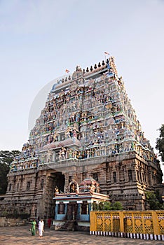 Colorful Gopuram of Nataraja Temple,, Chidambaram, Tamil Nadu, India