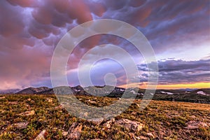 Colorful Gore Range Sunset