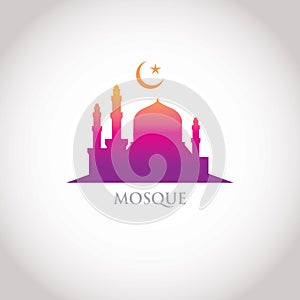 Colorful gradation design - Mosque