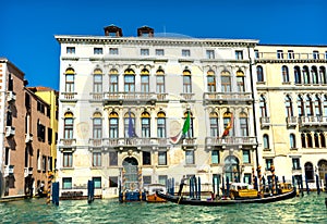 Colorful Grand Canal Gondola Venice Italy