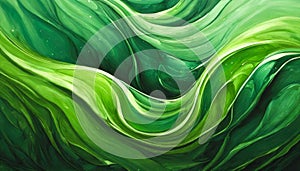 Colorful green painting surface art backdrop wallpaper